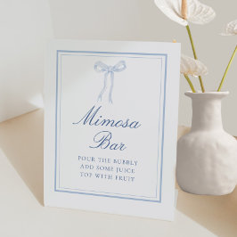 Bow Coquette Ribbon Mimosa Pub-tecken