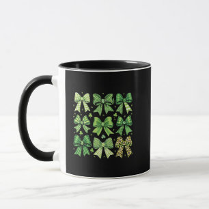 Bow Coquette-St patrick's day, Vintage Mugg