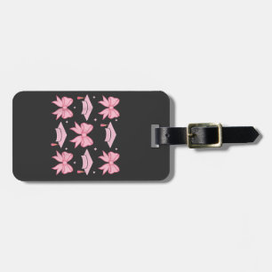 Bow coquette Studenten Rosa palett 2025 Bagagebricka