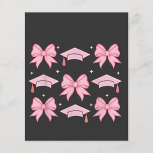 Bow coquette Studenten Rosa palett 2025 Flygblad