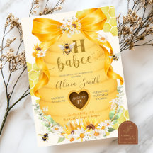 Bow Daisy Sunflower Oh Babee Baby Shower