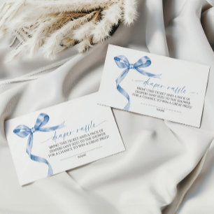 Bow Diaper Raffle Tilläggskort