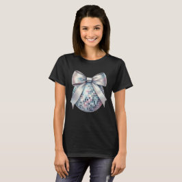 Bow disco boll t shirt