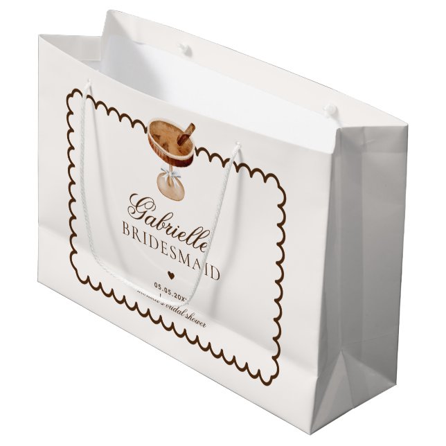 Bow Espresso Martini Kaffe Brudtärna Tack (Framsidan Vinklad)