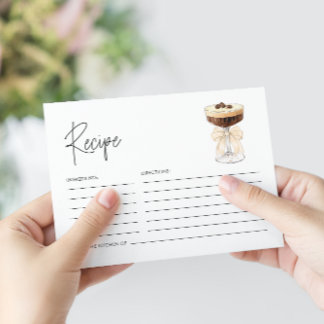 Bow Espresso Martini Möhippa Recipe Tilläggskort