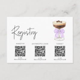 Bow Espresso Martini Möhippa - Register Tilläggskort