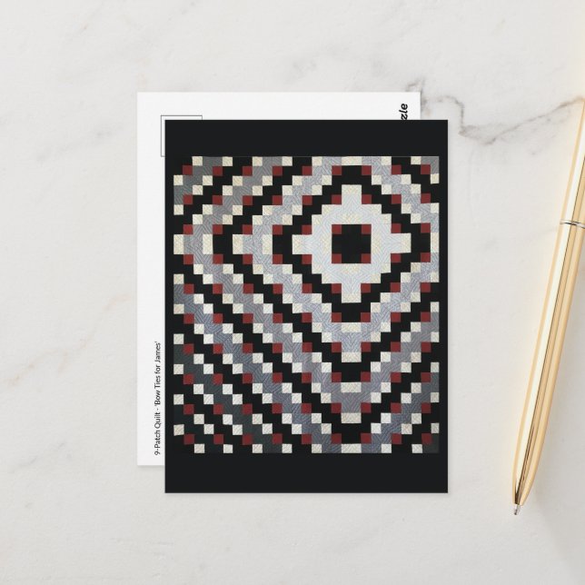 Bow-fack 9-korrigeringsformat vykort (Fram/Back In Situ)