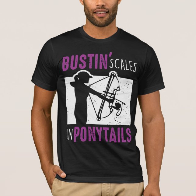 Bow Fish Archery Woman Bowfish Sport T Shirt (Framsida)