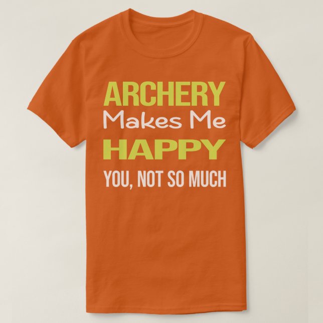 Bow för den fina Lycklig-arraypilen Archer Arrow A T Shirt (Design framsida)