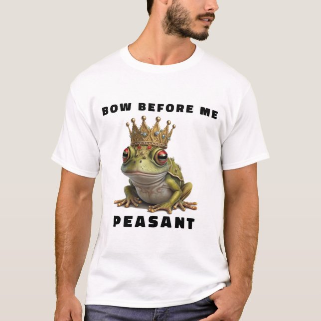 Bow före mig Peasant T-Shirt (Framsida)