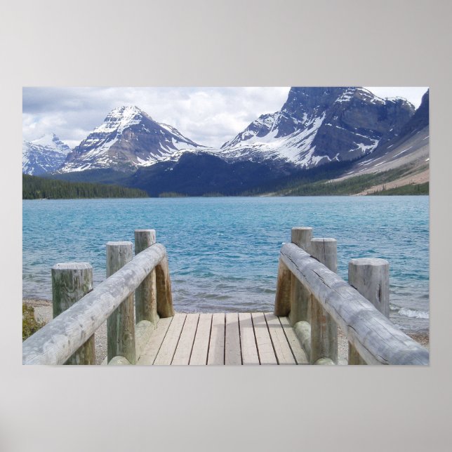 Bow Glacier Sjö, AB, Kanada Poster (Framsidan)