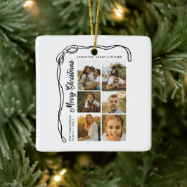 Bow God Jul Familj 6 Bilder Julgransprydnad Keramik