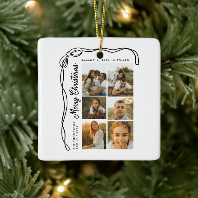 Bow God Jul Familj 6 Bilder Julgransprydnad Keramik (Träd)