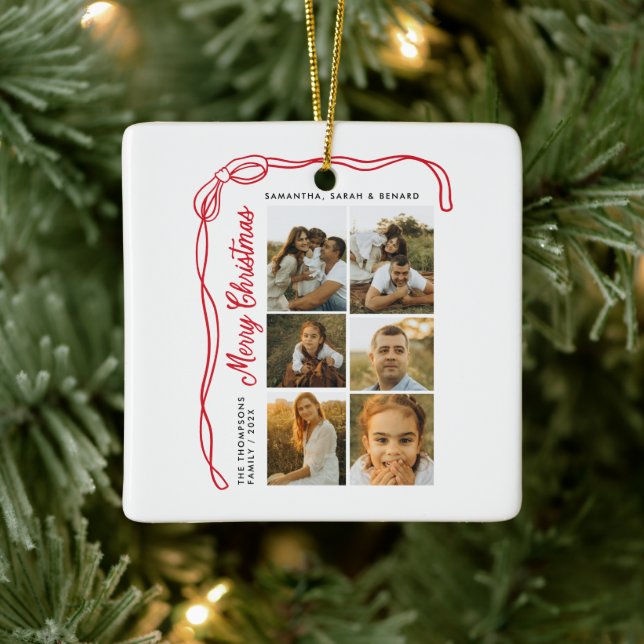 Bow God Jul Familj 7 Bilder Julgransprydnad Keramik (Träd)