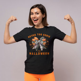 Bow Halloween har aldrig för Eerie Funny Party T Shirt