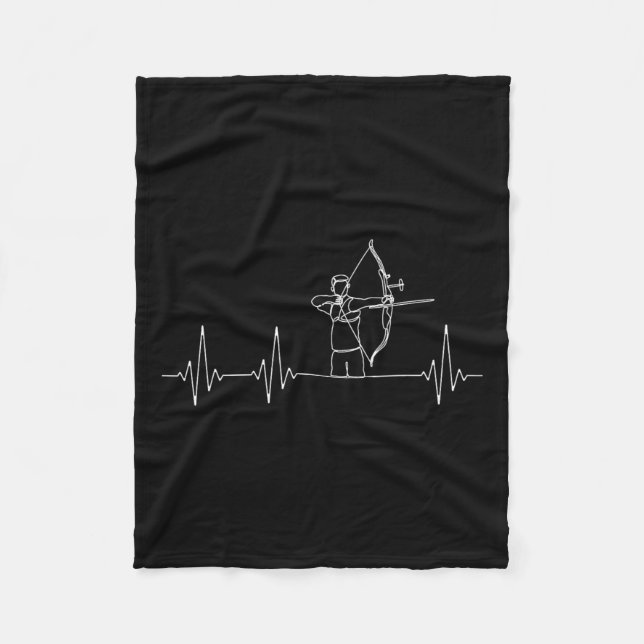 Bow Hunting Archer Funny Archery Fleecefilt (Framsidan)