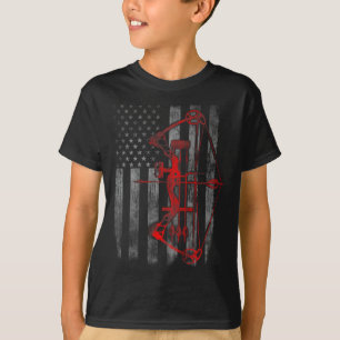Bow Hunting Flagga Archery Funny Hunting Gift T Shirt