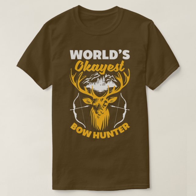 Bow Hunting Funny Archery Hjort T Shirt (Design framsida)