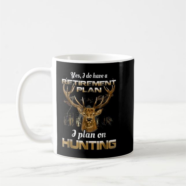 Bow Hunting Shirt Fun My Retirement Plan  Kaffemugg (Vänster)