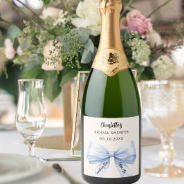 Bow kräm Något blått innan jag gör Bröllopsdusch