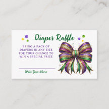 Bow Mardi Gras blöja-rea Request