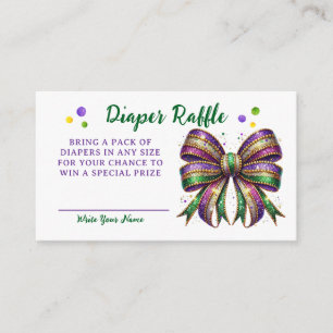 Bow Mardi Gras blöja-rea Request Tilläggskort