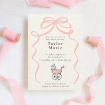 Bow- och Baby-transport | Baby Shower