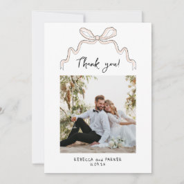 Bow och blommor Bröllop Tack för att du har skrivi