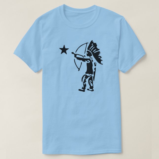 Bow- och pilkonst i nordstjärna tee shirt (Design framsida)