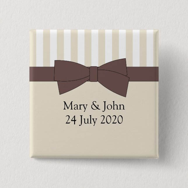 Bow och rand. Anpassa text Knapp (Framsida)