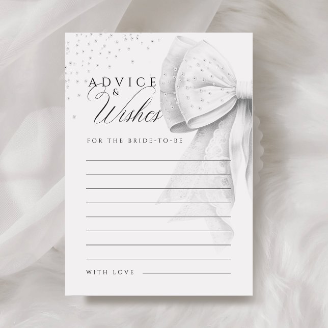 Bow Pearls Advice & Önskemål Möhippa Card Rådkort (Skapare uppladdad)