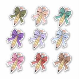 Bow Pencil Stickers Klistermärken