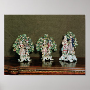 Bow porcelain figurer, 1761 poster