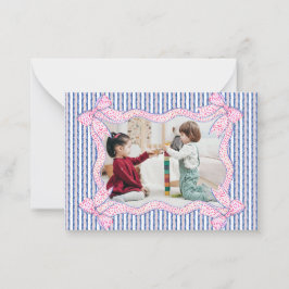 Bow Ram Photo Coquette - tackkort Anteckningskort
