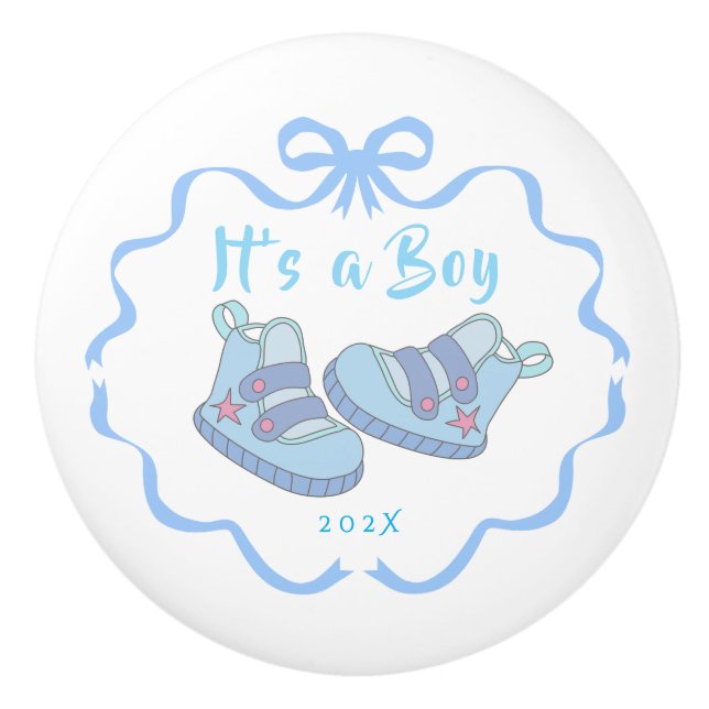 Bow Ribbon är en Boy Blue Knopp (Framsidan)