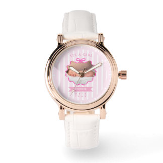 Bow Ribbon New Baby Girl Armbandsur