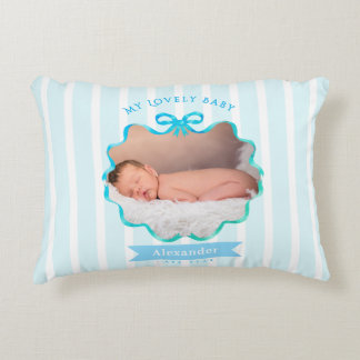 Bow Ribbon New Born Baby Boy Prydnadskudde