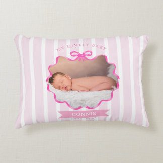 Bow Ribbon New Born Baby Girl Prydnadskudde