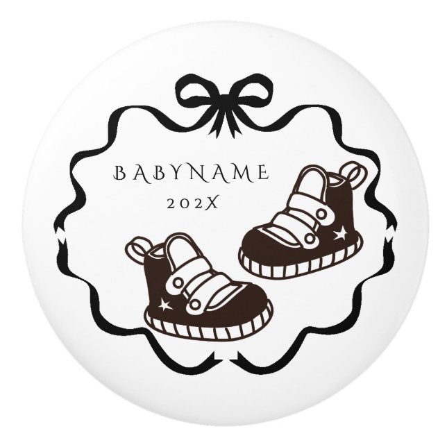 Bow Ribbon Nursery Pojke Knopp (Framsidan)
