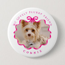 Bow Ribbon Pet Photo Red