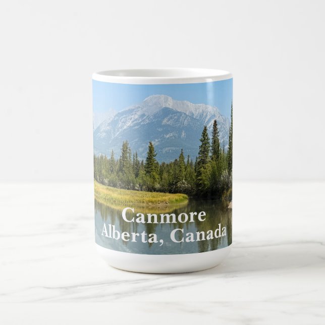 Bow River i Canmore Kanada Kaffemugg (Center)