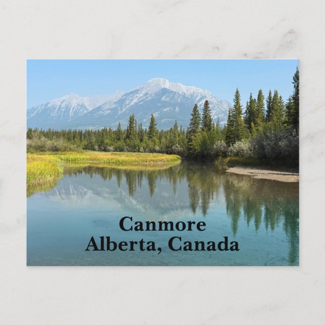Bow River i Canmore Kanada Vykort (Framsida)