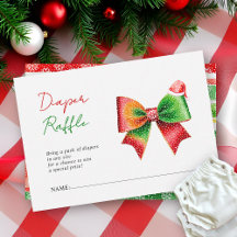 Bow Santa hatt Jul Bebis duschtvål Blöja lotteri