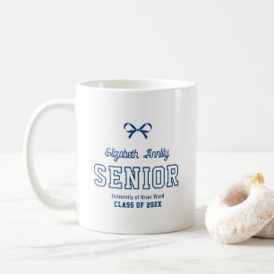 Bow Senior Custom År Skript Graduate College Kaffemugg