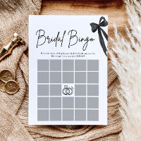 Bow She's Tying the Knot Bröllopsdusch Bingo Spel