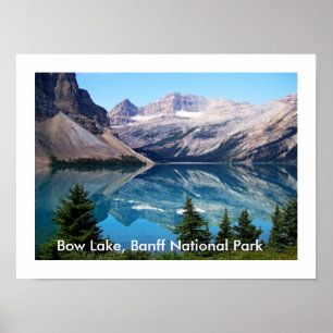 Bow Sjö, Banff National Park, Kanada Poster