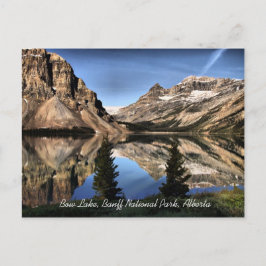 Bow Sjö Banff nationalpark Alberta Postcard Vykort
