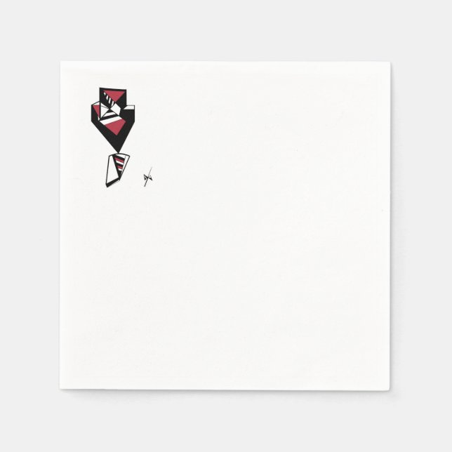 "Bow Tie Affair"-cocktail-napkins Pappersservett (Framsidan)