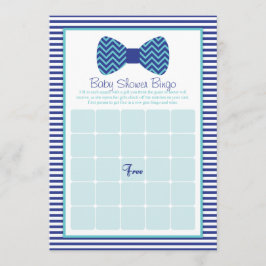 Bow Tie Baby Shower Bingo Cards Inbjudningar