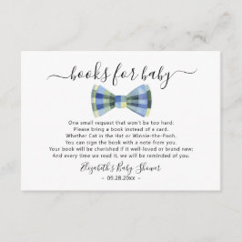 Bow tie-böcker för baby Baby Shower Tilläggskort